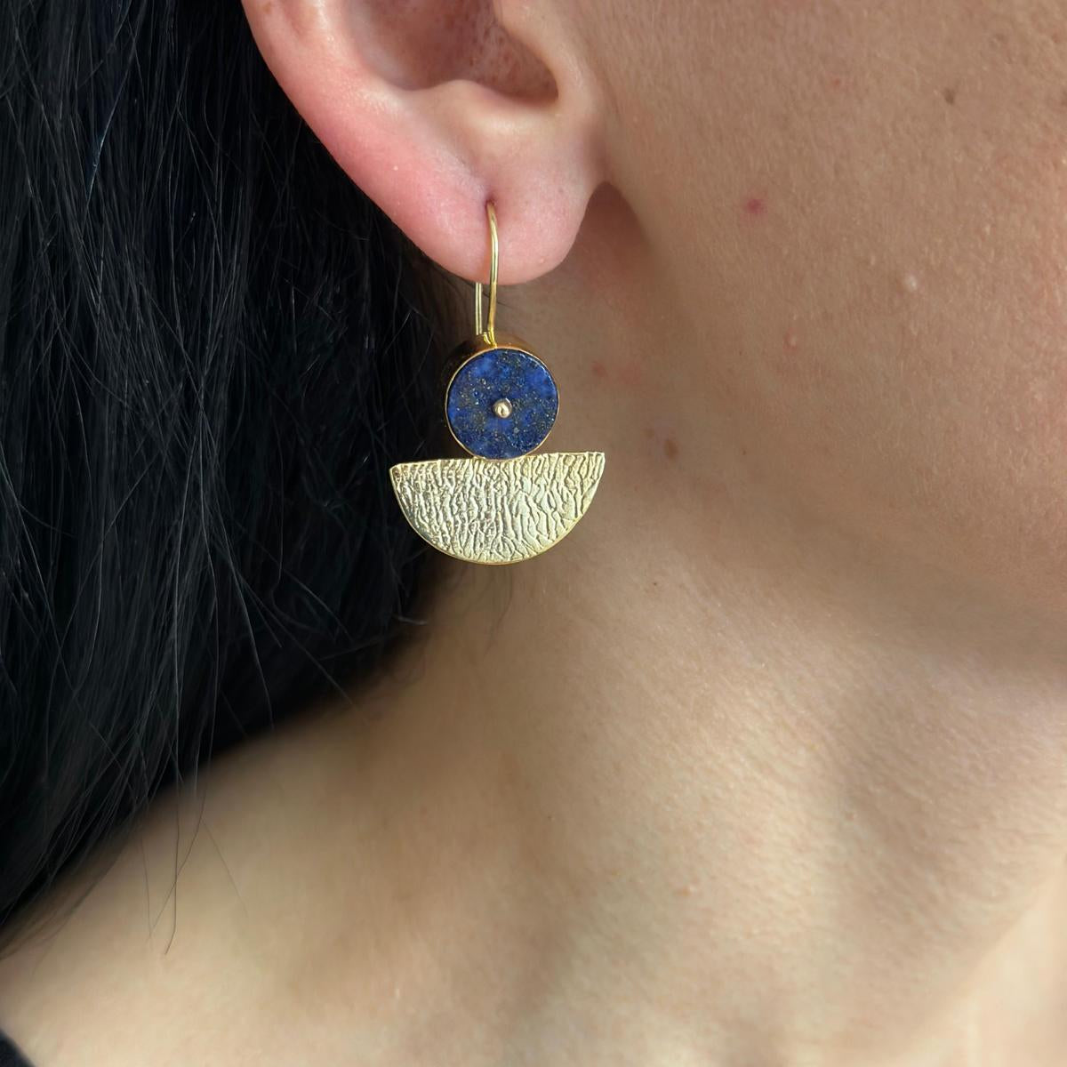 Blue Moon Earrings with Kyanite Gemstone