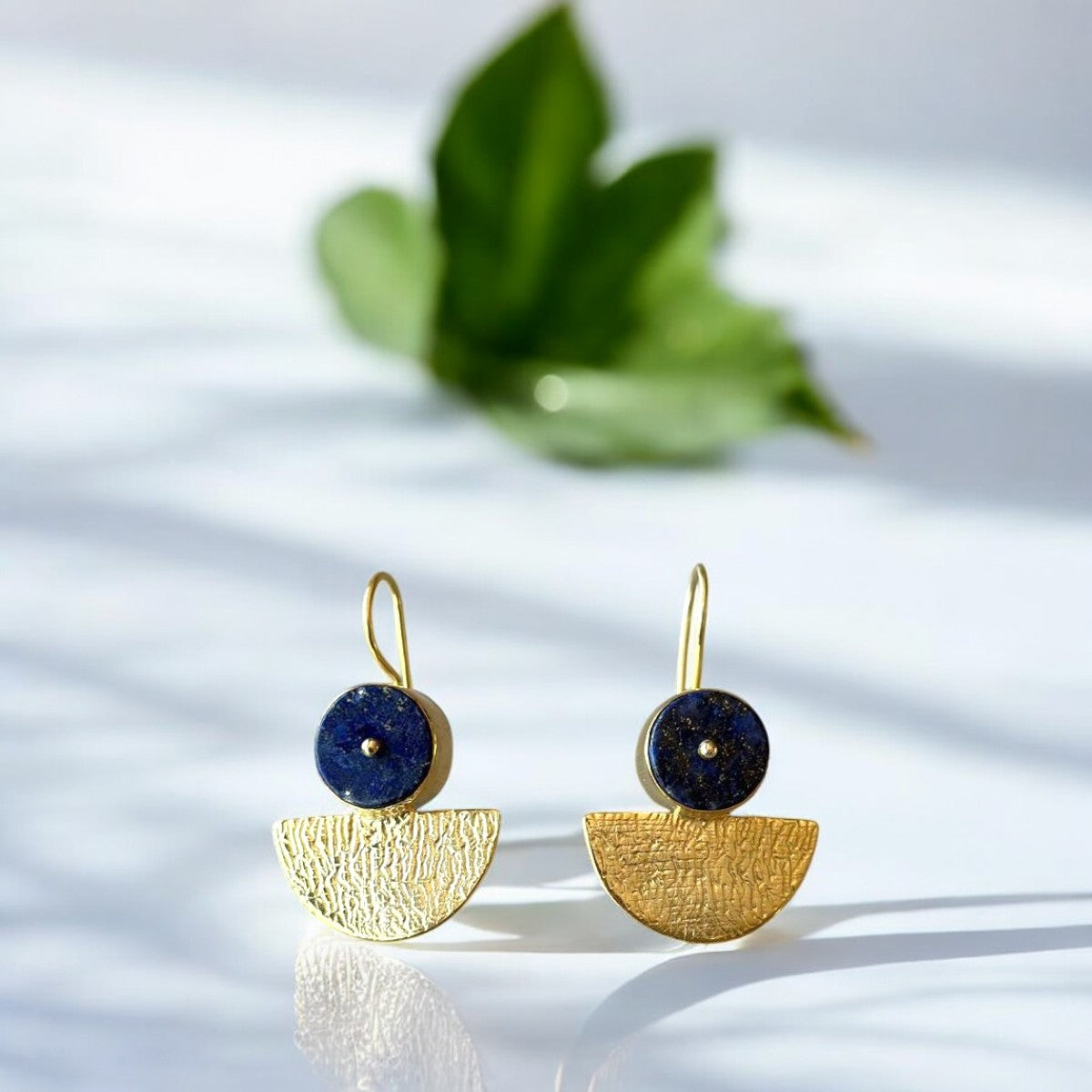Blue Moon Earrings with Kyanite Gemstone