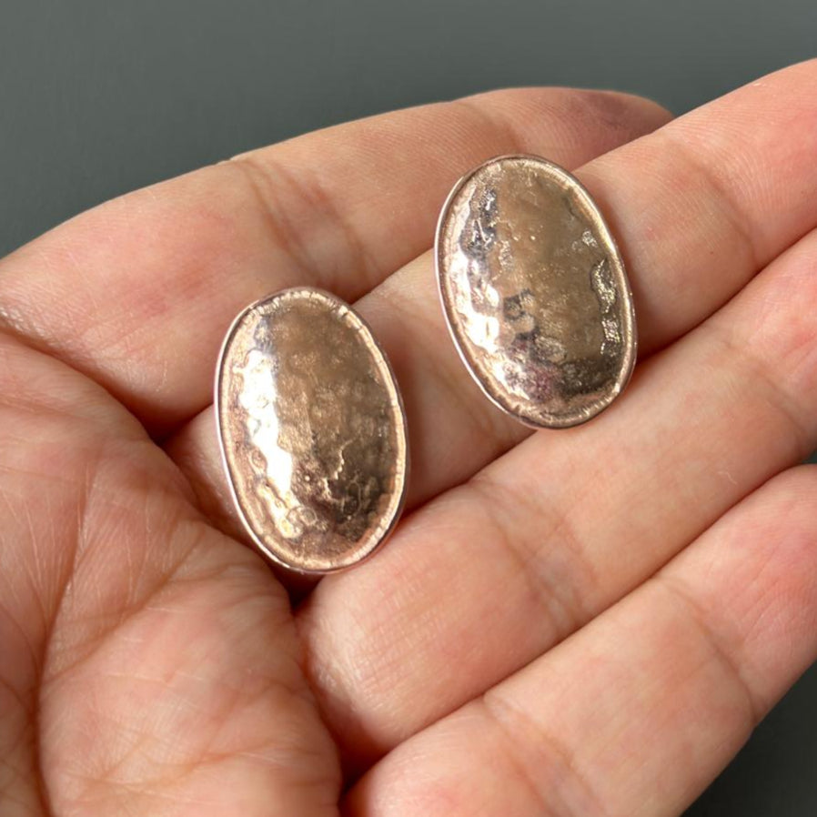 Mood Rose Gold Silver Earrings